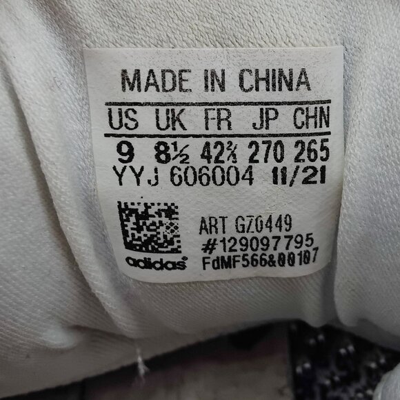 adidas mens 9 UltraBoost 1.0 DNA White Black GZ0449 Torsion System - Picture 13 of 13